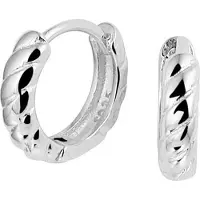 GLAMS klapoorringen - 11 mm - Zilver
