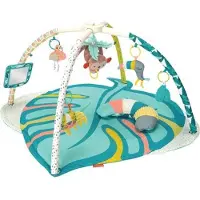 Infantino 4-in-1 Deluxe Twist & Fold Activity Gym & kruipdeken met speelboog, tropical