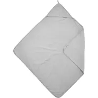 Meyco Baby Uni badcape - light grey - 80x80cm