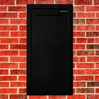 Logixbox - Pakketbrievenbus - Frontbox - Inbouw - Achteruitname Uni-Stardust Black