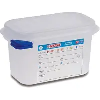 Multi Beholder Araven lufttæt L17.6xB10.8xH10cm 1/9GN 1ltr polypropyleen låg helder,1 stuks