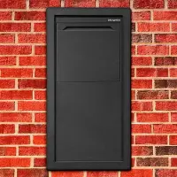 Logixbox - Pakketbrievenbus - Frontbox - Inbouw - Achteruitname Uni-Stardust Graphitgrey-> ACTIE: GRATIS Vuurwerksluiting en Spaghettimat