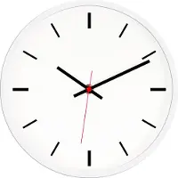Valetti sportieve wandklok 26 cm (Kleur: wit)