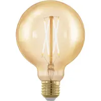 Eglo Golden Age LED Lamp - E27 - Ø 9,5 cm - Dimbaar - 4W - 1700K - Amber