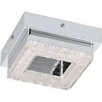 Eglo Led plafondlamp Fradelo 4w - 3000K - 12cm chroom met kristal