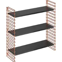 Tomado - Wandrek - 70x21x68 cm - Koper, zwart