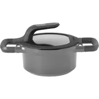 Berghoff Sauspan met deksel grijs 16 cm - Gem