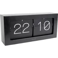 Karlsson Klok Wall / Boxed Flip XL Matt Black 37 x 17,5 cm