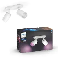 Philips Hue Fugato Opbouwspot White and Color - Wit - 2-spots