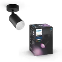 Philips Hue Fugato Opbouwspot White and Color - Zwart - 1-spot