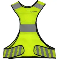 Tunturi X-shape Running Vest - X-vorm hardloopvest - Jogging reflectie vest Veiligheidsvest - Safety Vest - Veiligheidshesje - Hardloop veiligheidsvest - Reflecterend - Maat S