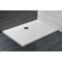 Saniclear Athene rechthoekige SMC douchebak 120x90cm wit
