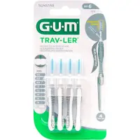 Gum 3x Gum Trav-ler Ragers Grijs 2.0mm Blister À 4 Stuks