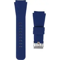 Shop4 - Geschikt voor Samsung Galaxy Watch 46mm Bandje - Siliconen Donker Blauw