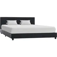 vidaXL Bedframe kunstleer zwart 160x200 cm