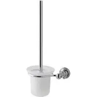 Eastbrook Rockingham messing glazen toiletborstel houder chroom