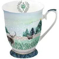 Ambiente beker "Deer Winterscene"
