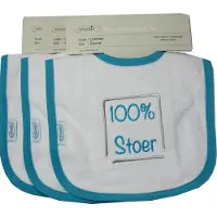 Funnies , Slabbetjes set van 3 –100% Stoer-