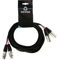 Devine MIC1002/5 kabel 2x XLR female - 2x XLR male 5 m