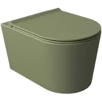 Salenzi Wandcloset civita 50x35x36.5 cm keramiek rimless mat legergroen