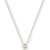 Orelia letter ketting C zilverkleurig met giftbox