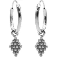 Karma symbols Oorring grapes zilver M2946