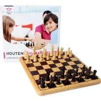 Engelhart Houten schaakset 30 cm