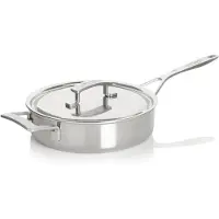 Demeyere Industry lage sauteuse met deksel 24 cm