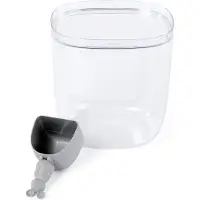 Qualy Lucky Mouse container grijs+transparant 3.5 L