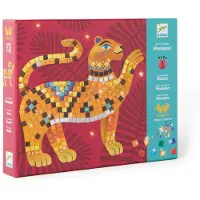 Djeco Collage: Mosaïekafbeelding "Jungle", roze. Roze, one size