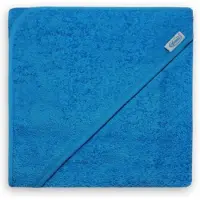Funnies badcape junior 100 x 100 cm katoen turquoise