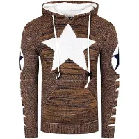 Rusty neal Trui camel / navy / wit