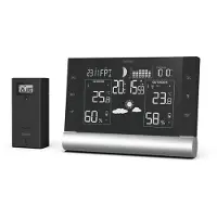 Hama 186418 Weerstation Black Line Plus, zwart
