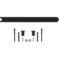 Intersteel Tussenrail 45cm tbv schuifdeursysteem - mat zwart