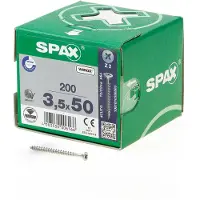 Spax SPAANPLAATSCHROEF 3,5X50 KRUIS Z MULTIKOP VOLDRAAD WIROX