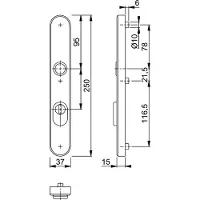 Hoppe Smalschild 3280Kt 250X37 Pc72 F1 3*