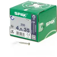 Spax Universele Schroeven Verzonken Kop - Voldraad - Z2 - 4.5x35 Mm (200st)