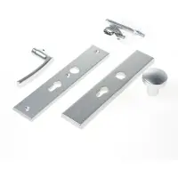 Ami Veiligheidsbeslag 251/50 Profielcilinder 55 Kn.169/50 F1 +Profielcilinder 55 Deurkruk 332 M6 Deurdikte 38/42 Mm - 804011