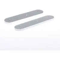 Nemef 3253 L Beslag kortschild afgerond | Geheel blind | los schild | F1 aluminium - 9325312000