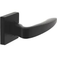 Intersteel Deurkruk Zeus vierkant rozet mat zwart