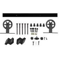 Intersteel Schuifdeursysteem Wheel Top - mat zwart