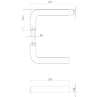 Intersteel Deurkruk Luzern - RVS/mat zwart