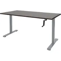 Schaffenburg Dextro Slinger Zit-sta-bureau Rechthoekig Eiken T-Voet 1.800 (B) x 800 (D) x 705 (H) mm Melamine