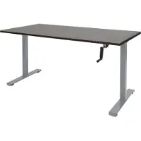 Schaffenburg Dextro Slinger Zit-sta-bureau Rechthoekig Eiken T-Voet 1.200 (B) x 800 (D) x 705 (H) mm Melamine