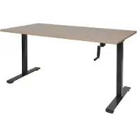 Schaffenburg Dextro Slinger Zit-sta-bureau Rechthoekig Kersen T-Voet 1.600 (B) x 800 (D) x 705 (H) mm Melamine