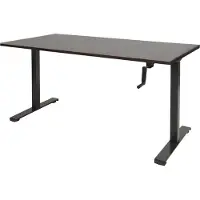 Schaffenburg Dextro Slinger Zit-sta-bureau Rechthoekig Eiken T-Voet 1.200 (B) x 800 (D) x 705 (H) mm Melamine