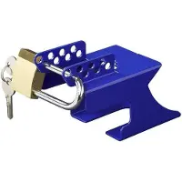 Pricenet Koppelingsslot met hangslot blauw