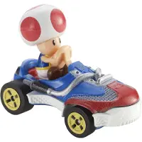 Hot Wheels Mario Kart replica, schaal 1:64, metalen model van Toad