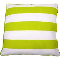 In the Mood Zomerstreep Melange - Sierkussen - Lime - 50x50 cm