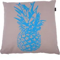 In the Mood Ananas - Sierkussen - Kiezel/Aqua - 50x50 cm
